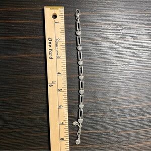 Brighton Silver Heart Link Bracelet